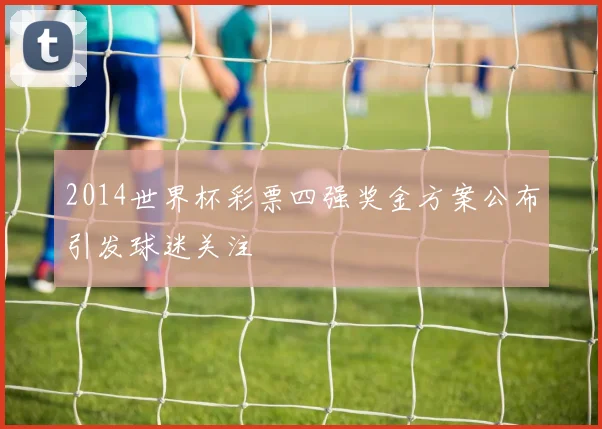 2014世界杯彩票四强奖金方案公布引发球迷关注